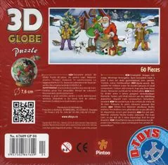D-Toys 3D sestavljanka Globus Radi imamo Božička 60 kosov