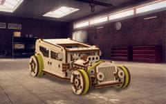 Wooden city 3D sestavljanka Car Hot Rod 141 kosov