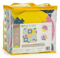 EcoToys Penasta sestavljanka Oblike pastelne barve SX z robovi
