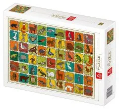 D-Toys DEICO Puzzle vzorec: gozdne živali 1000 kosov
