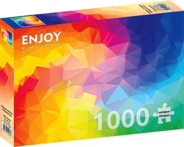 ENJOY Puzzle Gradientna poligonalna spirala 1000 kosov