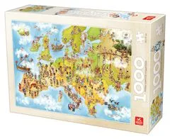 DEICO Puzzle Risani zemljevid Evrope 1000 kosov