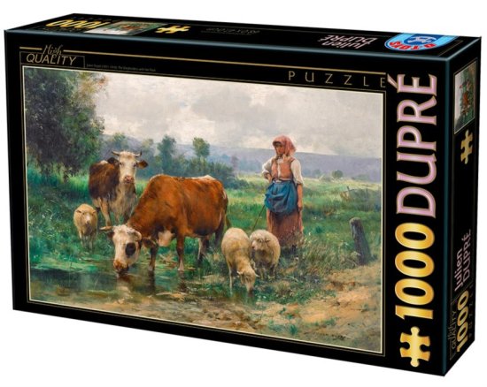 D-Toys Puzzle Pastirka s čredo 1000 kosov