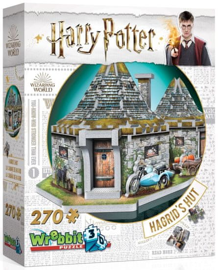 Wrebbit 3D sestavljanka Harry Potter: Hagridova hiša 270 kosov