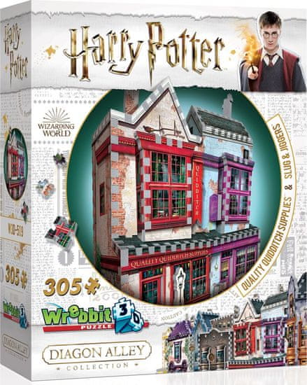 Wrebbit 3D sestavljanka Harry Potter: First Class Quidditch Equipment in Slug &amp; Jiggers Apothecary 305 kosov
