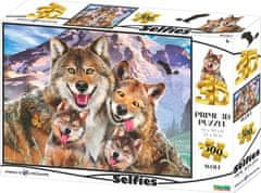 Prime 3D sestavljanka Wolf Selfie 3D 500 kosov