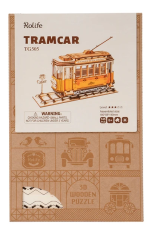 Robotime Lesena 3D sestavljanka Zgodovinski tramvaj