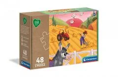 Clementoni Igra za prihodnost Puzzle Živali na kmetiji 3x48 kosov