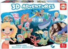 Educa 3D sestavljanka Kraljestvo morskih vil 63 kosov