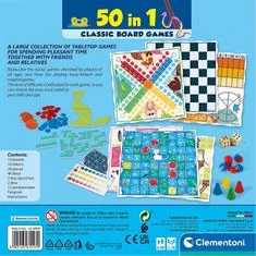 Clementoni Komplet klasičnih družabnih iger 50v1