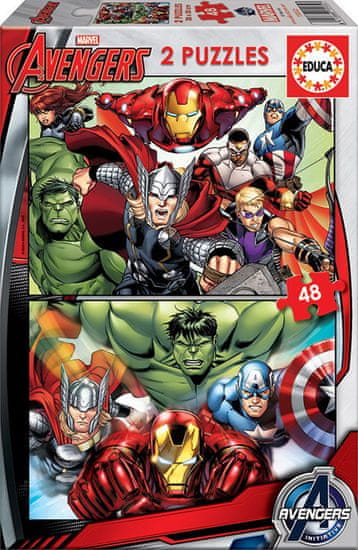 Educa Puzzle Avengers - Ponovno srečanje 2x48 kosov