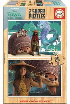 Educa Lesena sestavljanka Raya in zmaj 2x25 kosov