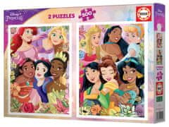 Educa Puzzle Disneyjeve princese 2x500 kosov