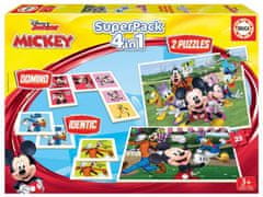 Educa Komplet igre 4v1 Mickey in prijatelji