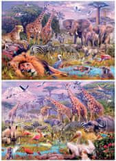 Educa Puzzle Panorama Divje živali 2x100 kosov
