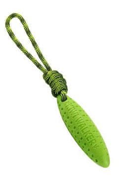 Igralka pes ZEPPELIN MINI float. iz TPR zeleni Kiwi