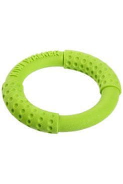 KIWI WALKER Igrača pes RING MAXI plava in leti iz TPR zelene barve. Kiwi
