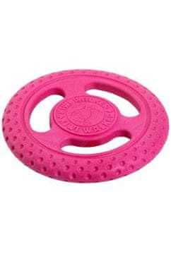 Igrača za pse FRISBEE MAXI float. TPR roza Kiwi