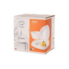 Bormioli Rocco Jedilni set EBRO 19 kosov. steklo BELI