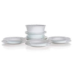 Bormioli Rocco Jedilni set EBRO 19 kosov. steklo BELI