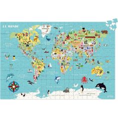 Vilac Puzzle Zemljevid sveta 500 kosov