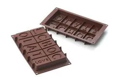 Silikomart Silikonski kalup za čokolado I LOVE CHOCOLATE -