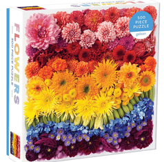 Galison Puzzle Mavrični cvetovi 500 kosov