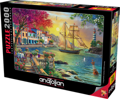 AnaTolian ANATOLIJA Puzzle Lep sončni zahod nad pristaniščem 2000 kosov