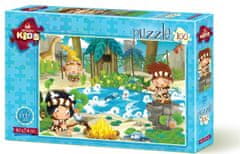 Art puzzle Puzzle Prazgodovinski piknik 100 kosov