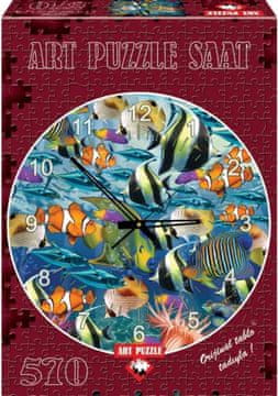 Art puzzle Sestavljanka Ura Svet morskih rib 570 kosov