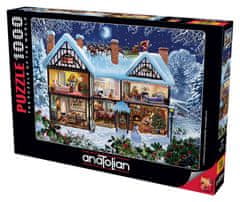 AnaTolian Puzzle Hiša na božič 1000 kosov