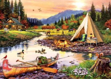 Art puzzle Puzzle Camping 3000 kosov