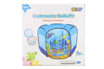 Šotor s kroglicami pod vodo