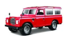 BBurago 1:24 Land Rover rdeč 18-22063