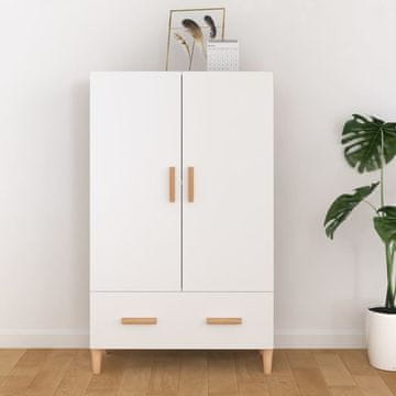 Vidaxl vidaXL Omarica, bela, 70x31x115 cm, material na osnovi lesa