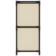 Vidaxl Omara s 4 košarami iz blaga krem 63x30x71 cm jeklo