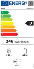 Bosch KGN86AIDR prostostoječi hladilnik, kombinirani