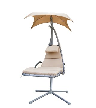 Rojaplast Kovinska Viseča Vrtna Gugalnica - Bež, Za 1 Osebo