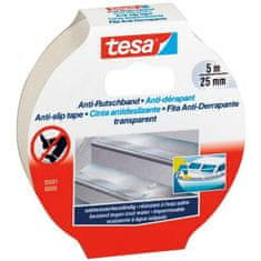 Tesa Protizdrsni trak 55587, 5 m x 25 mm, prozoren
