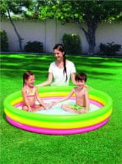 Bestway Napihljiv otroški bazenček barvni 152x30cm