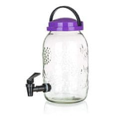 Renga Steklena steklenica 5000ml s pipo CARMEN