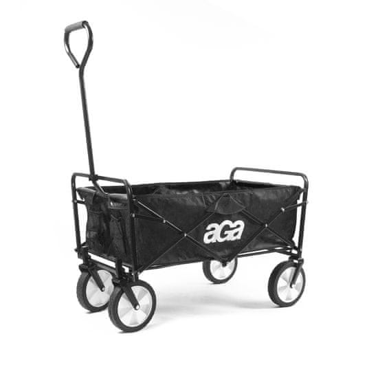 Aga Zložljiv transportni voziček MR4610 Črn