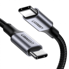 Ugreen kabel, 100W, PD, 3m, USB-C, pleten, črn (90120)