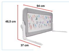 Ikonka Aga Varnostna ograja posteljna ograja 90cm živali