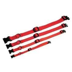 COBBYS PET Nastavljiv refleksni tekstilni ovratnik 35-40cm/20mm rdeča