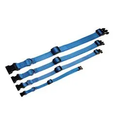 COBBYS PET Nastavljiva tekstilna pasja ovratnica 30-45cm/10mm modra