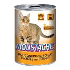 MOUSTACHE Cat Chunks Piščanec 415g za odrasle mačke