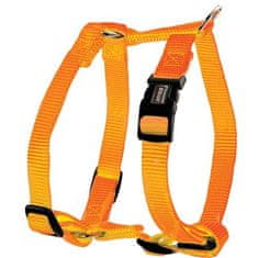 Zolux nastavljiva pasja vprega s stransko zaponko oranžna 1,5CM (vrat 27-37cm / prsni koš 40-43,5cm)