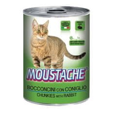 MOUSTACHE Cat Chunks kunec 415 g za odrasle mačke