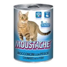 MOUSTACHE Cat Chunks ribe 415 g za odrasle mačke